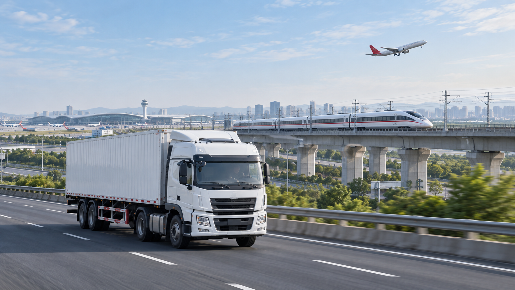 国内多式联运：卡车、高铁和飞机